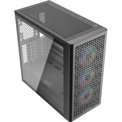 Cooler Master Elite 502 Black Midi Tower ATX Gehäuse Schwarz
