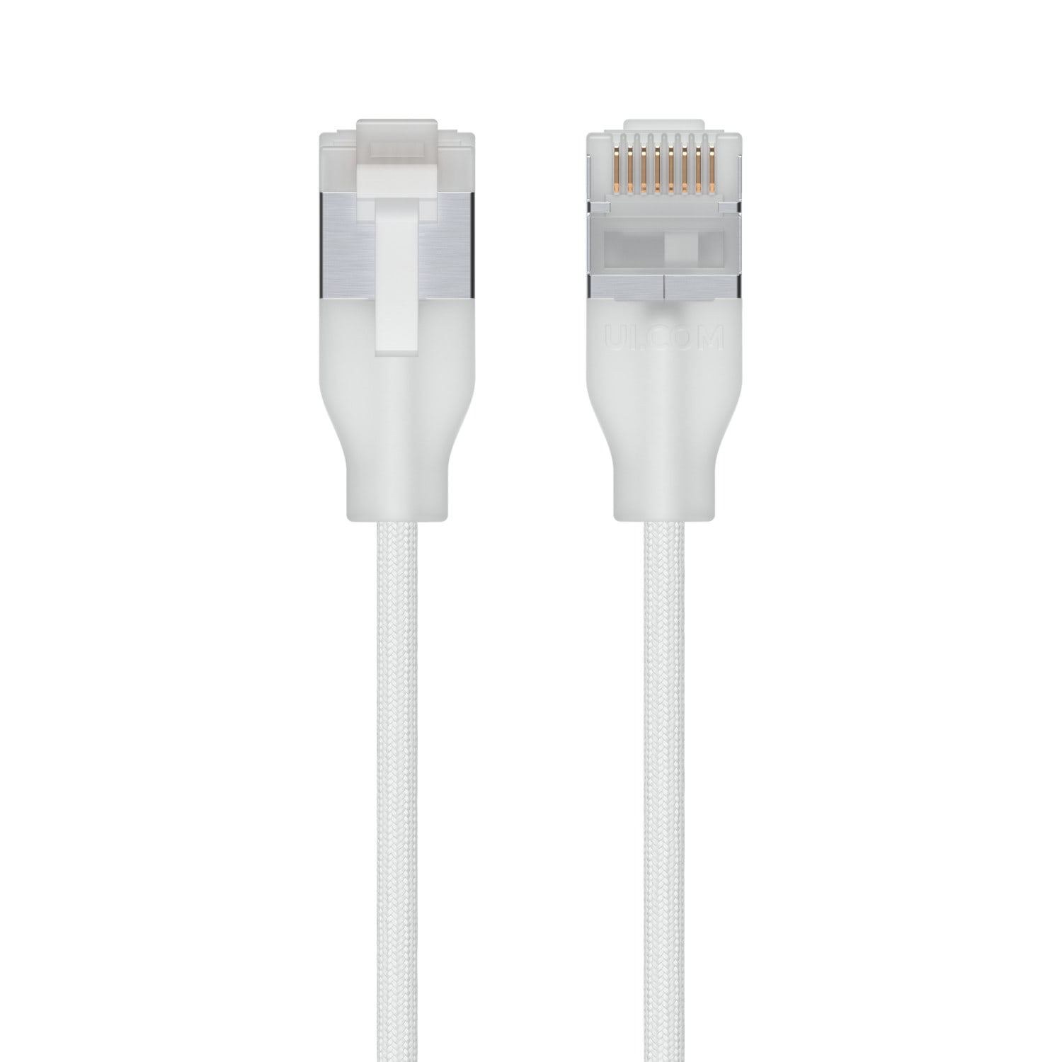Ubiquiti UniFi Etherlighting Patchkabel Cat6A 24x 0,15 m Weiß - Ultra Slim RJ45 Netzwerkkabel mit 10 Gbit/s, PoE++ und Etherlighting (UACC-Cable-Patch-EL-C6A-0.15M-W) Image