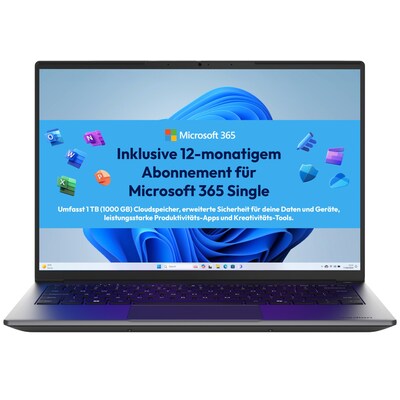 Medion Avantum 14 E1e Laptop 14" IPS FHD N4500 8GB/128GB SSD Win 11S inkl. M365 Single Jahresabo + 1TB Cloudspeicher