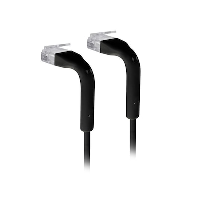 Ubiquiti UniFi RJ45 Patchkabel 0,3 m Schwarz – Cat6 Ethernet Netzwerkkabel mit schlankem Steckerdesign (U-Cable-Patch-0.3M-RJ45-BK)