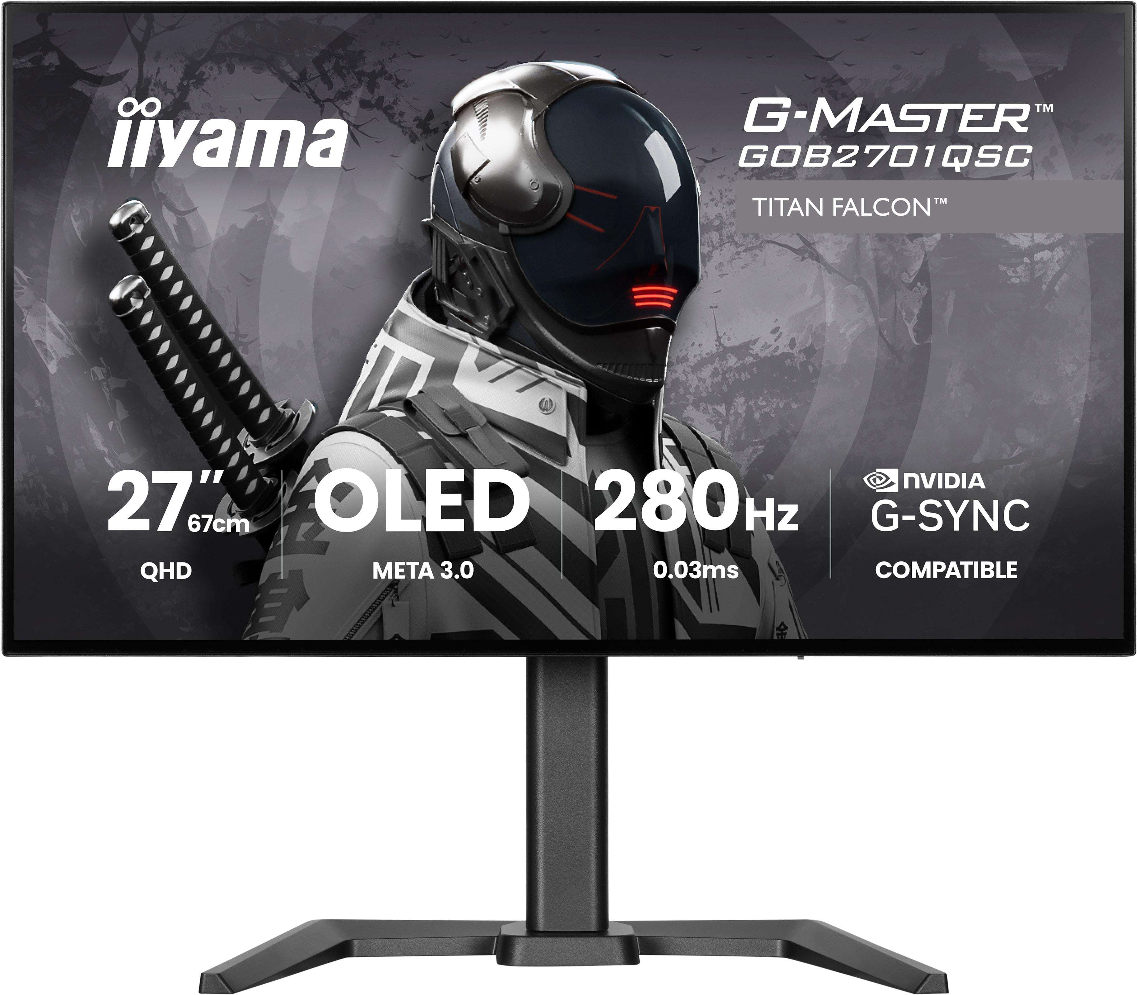 iiyama G-Master GOB2701QSC-B1 26.5 Zoll WQHD wOLED Panel 16:9 280 Hz Gaming Monitor