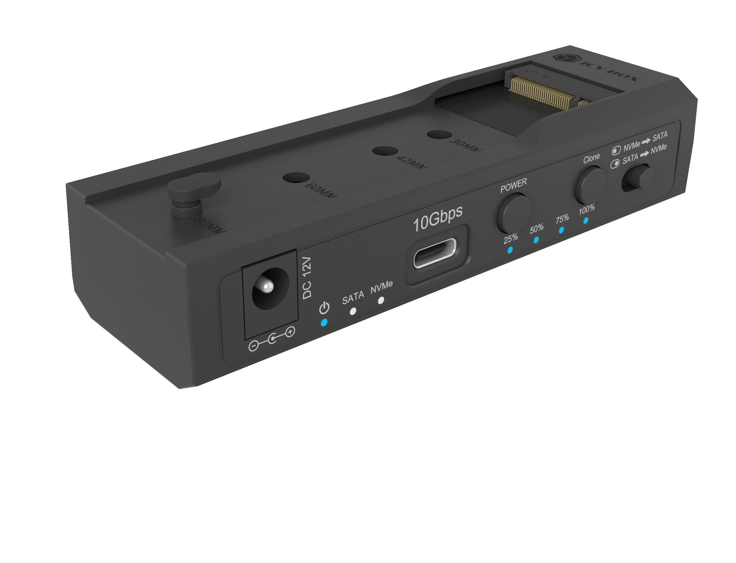 RaidSonic Icy Box IB-2911MSCL-CU31 Klonstation für M.2 NVMe SSD/HDD