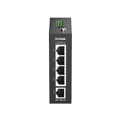 D-Link DIS-100E-05 5-Port Industrial Unmanaged Switch