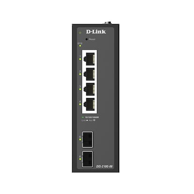 D-Link DIS-210G-06 6-Port Industrial Smart Managed Switch