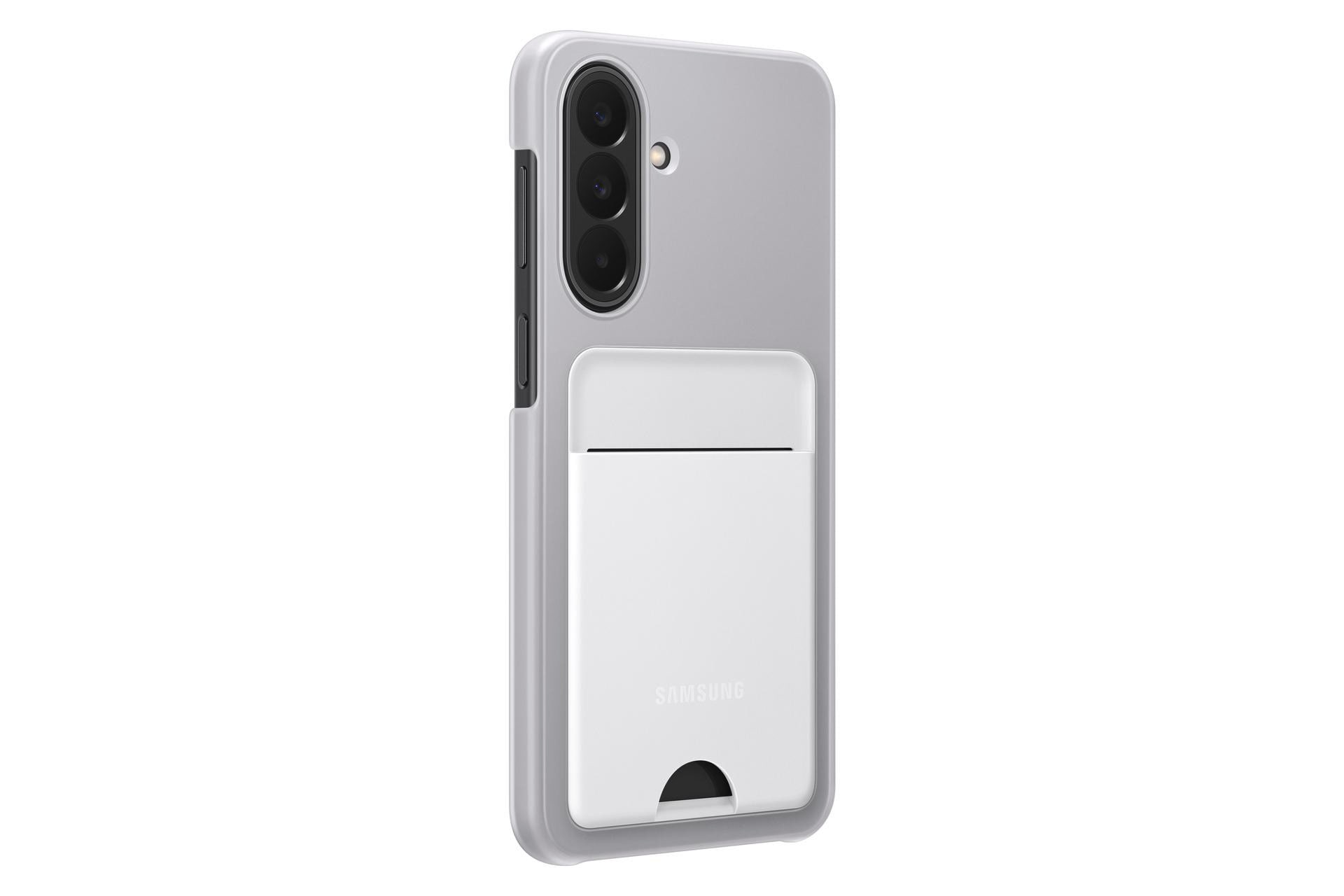 Samsung Card Slot Case für Galaxy A27, Light Gray, Schutzhülle mit Kartenfach