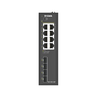 D-Link DIS-210G-12UP 12-Port Industrial Smart Managed Switch