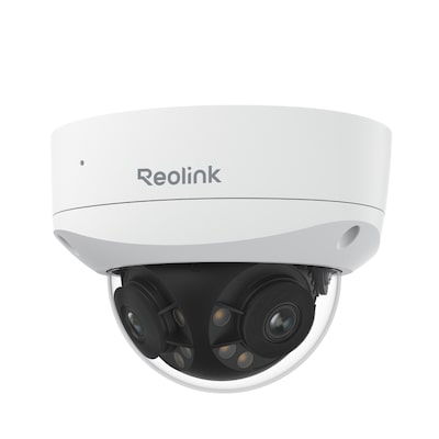 Reolink Duo Series P757 PCDUOB8K02 16MP Dual-Objektiv PoE Überwachungskamera | 180° Panorama | KI-Erkennung | ColorX Nachtsicht