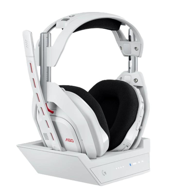 LogitechG ASTRO A50 (Gen 5) Weiß - Kabelloses LIGHTSPEED Gaming-Headset und Basisstation mit PLAYSYNC Audio