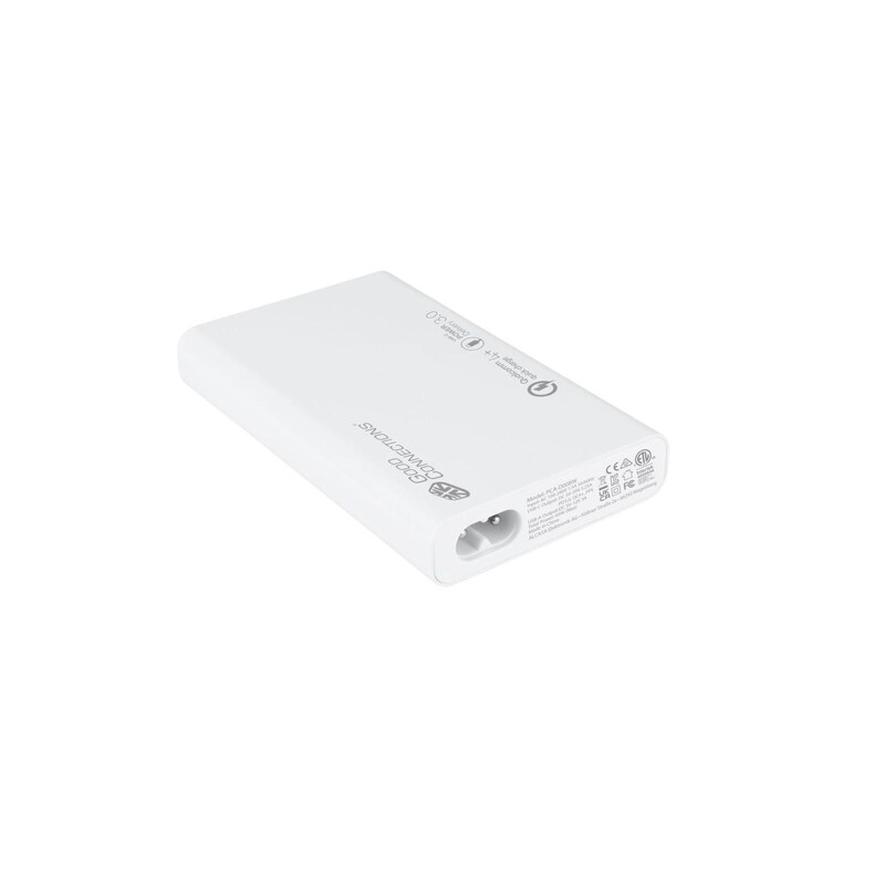 GC USB-Desktop-Schnellladestation 65W, 3-Port (2x USB-C, 1x USB-A), weiß