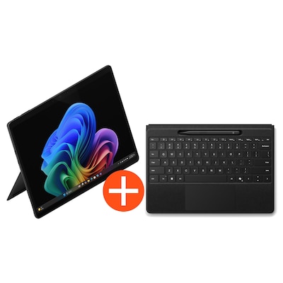 Microsoft Surface Pro 13" (12. Edition) Touch Black Snapdragon X2 Elite 16GB/1TB SSD Win11 EP2-65073 inkl. MS Pro Flex Keyboard +Slim Pen schwarz