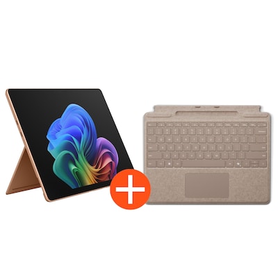 Microsoft Surface Pro 13" (12. Edition) Touch Dune Snapdragon X2 Elite 16GB/1TB SSD Win11 EP2-65078 inkl. MS Pro Keyboard mit Stiftaufbewahrung Sand