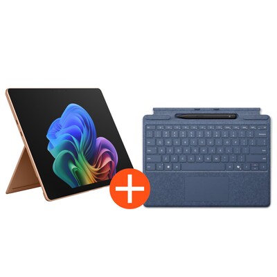 Microsoft Surface Pro 13" (12. Edition) Touch Dune Snapdragon X2 Elite 16GB/1TB SSD Win11 EP2-65078 inkl. MS Pro Keyboard mit Slim Pen saphir