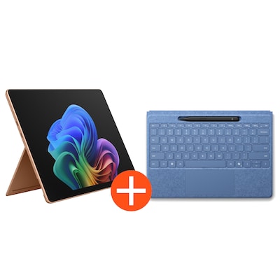 Microsoft Surface Pro 13" (12. Edition) Touch Dune Snapdragon X2 Elite 16GB/1TB SSD Win11 EP2-65078 inkl. MS Pro Flex Keyboard +Slim Pen schwarz