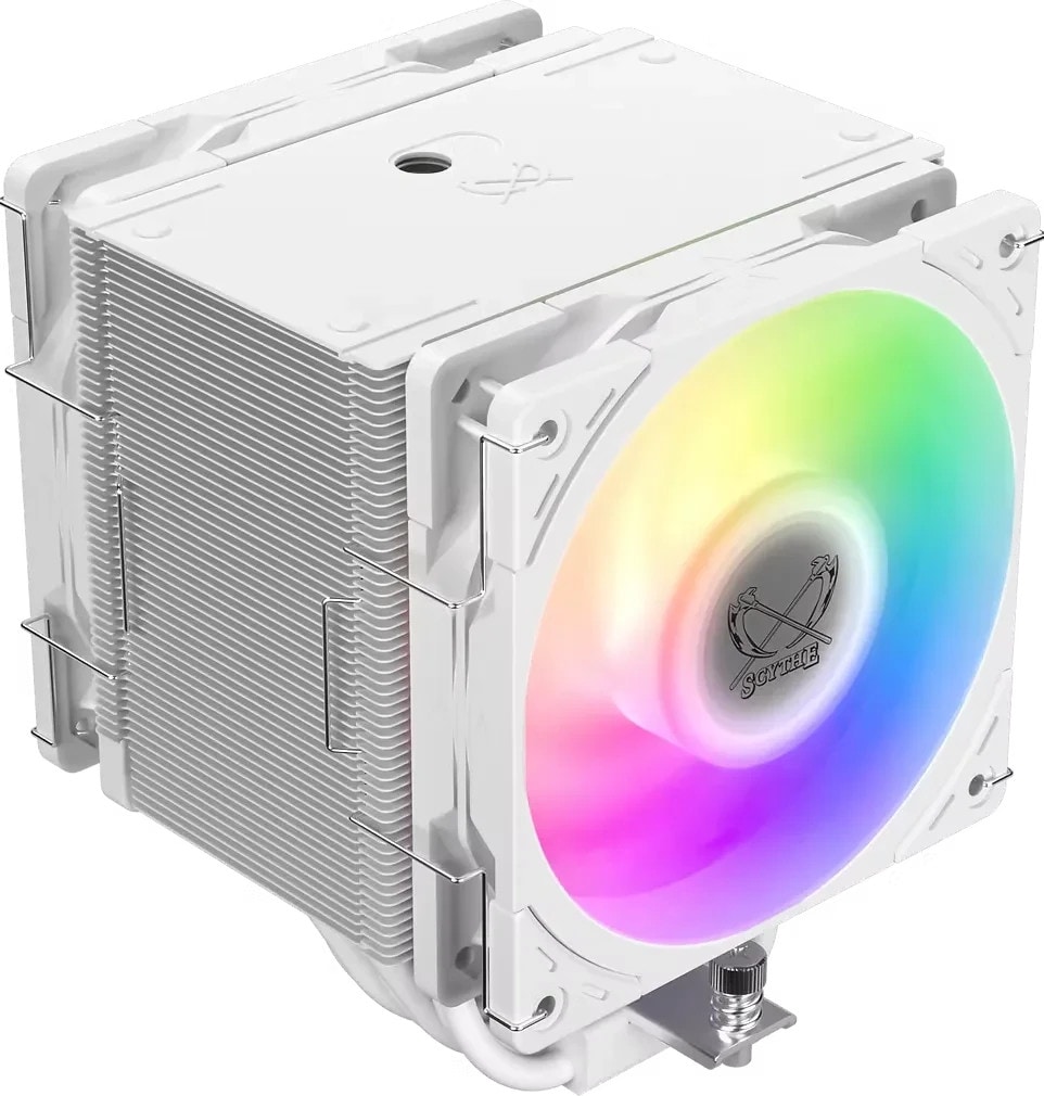 SCYTHE Mugen 6 SCMG-6000DWR Dual Fan White ARGB Edition CPU Kühler für AMD/Intel CPU