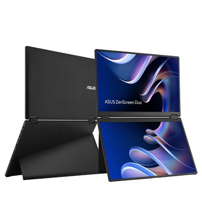 Image of ASUS ZenScreen Duo MB14FCD 14 Zoll WUXGA IPS Mobiler Monitor 16:10 60 Hz 1x USB-C mit DP 1x mHDMI