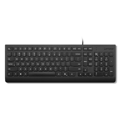 Lenovo Essential Tastatur Schwarz, kabelgebunden, USB-A, für den professionellen Arbeitsplatz