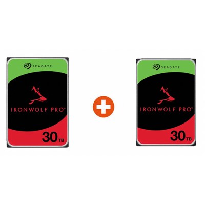 Image of Seagate 2er Set IronWolf Pro NAS HDD ST30000NT011 60 TB - 2x 30 TB 3,5 Zoll SATA 6 Gbit/s CMR