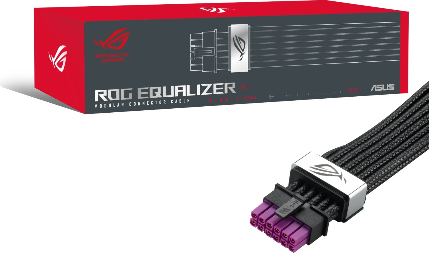 ASUS ROG-EQUALIZER 12-V-2x6-PCIe-Kabel für Netzteile, schwarz