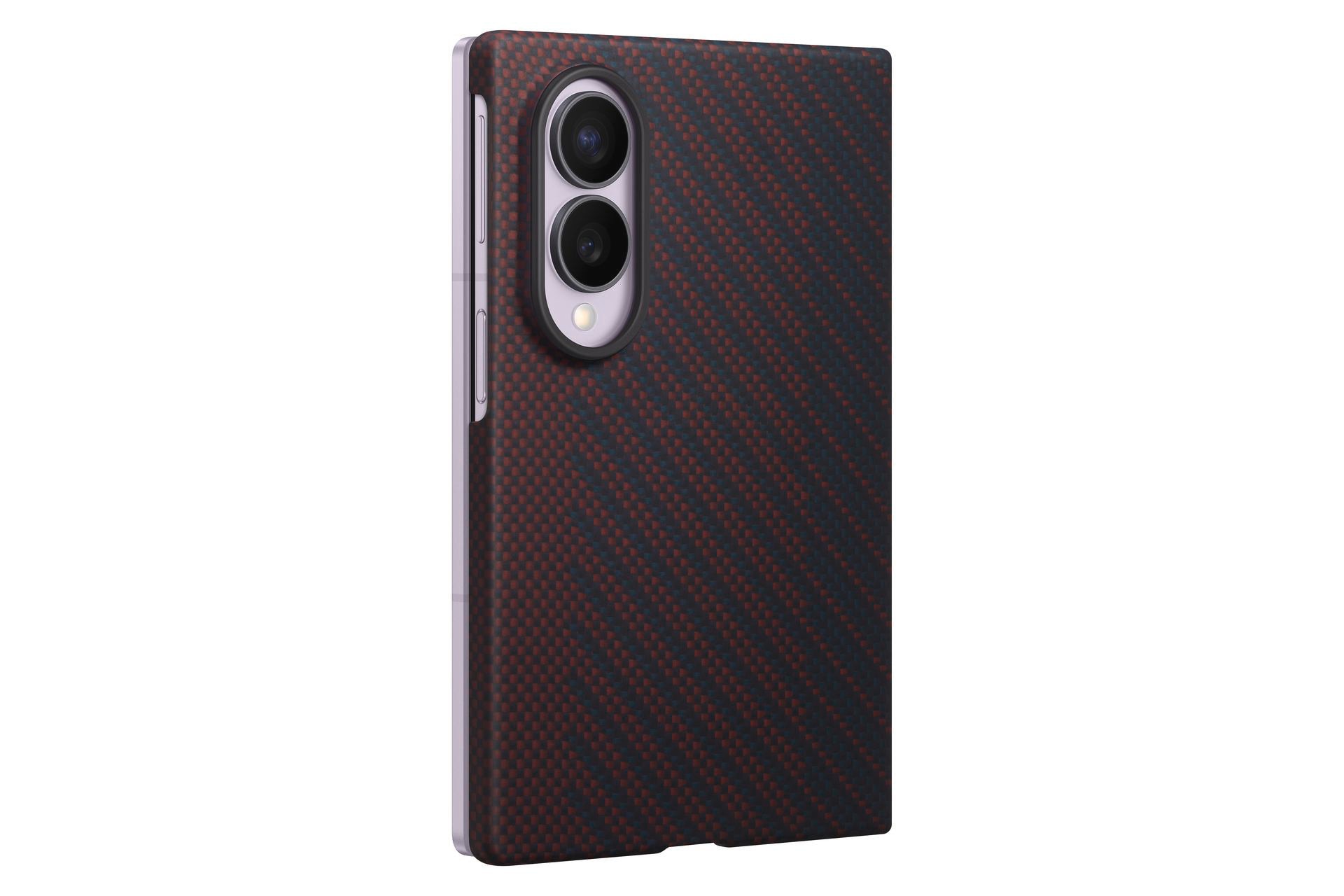 Samsung Carbon Magnet Case für Galaxy Fold8 rot