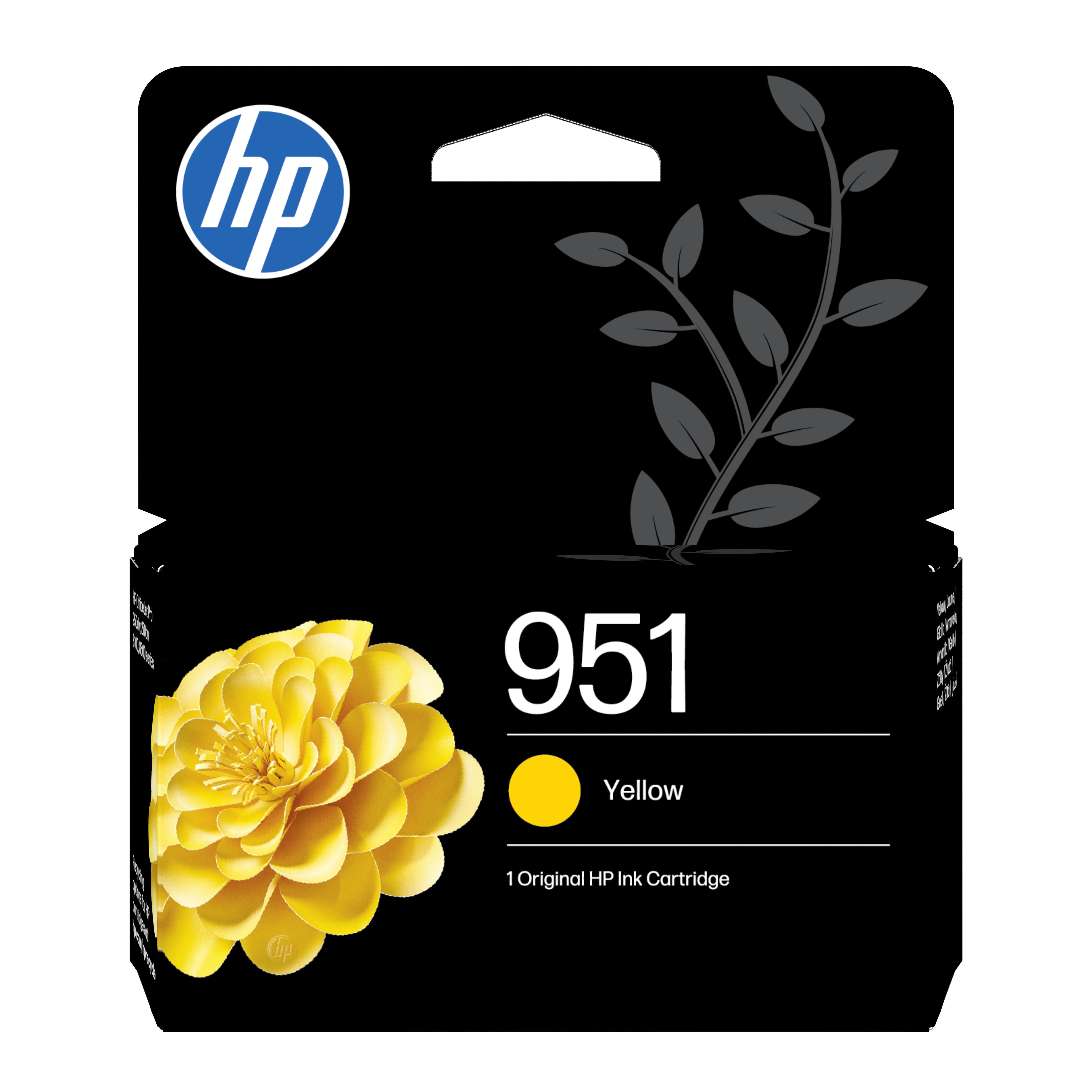 HP Original 951 Druckerpatrone Gelb (CN052AE#LS1) für ca. 535 Seiten Instant Ink