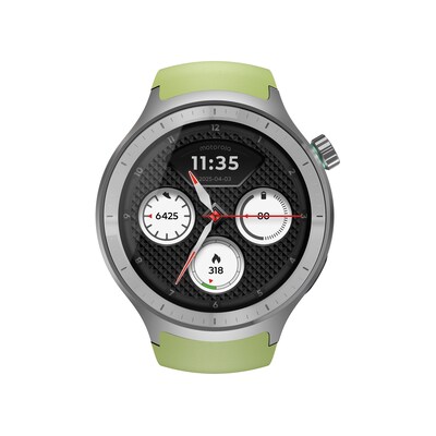 Motorola moto watch matte silver / herbal garden band