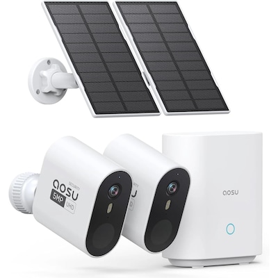 AOSU Smart Security SolarCam System Max-2 Cameras