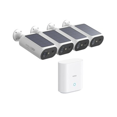 AOSU Smart Security SolarCam P1 SE System 4-Cam Kit