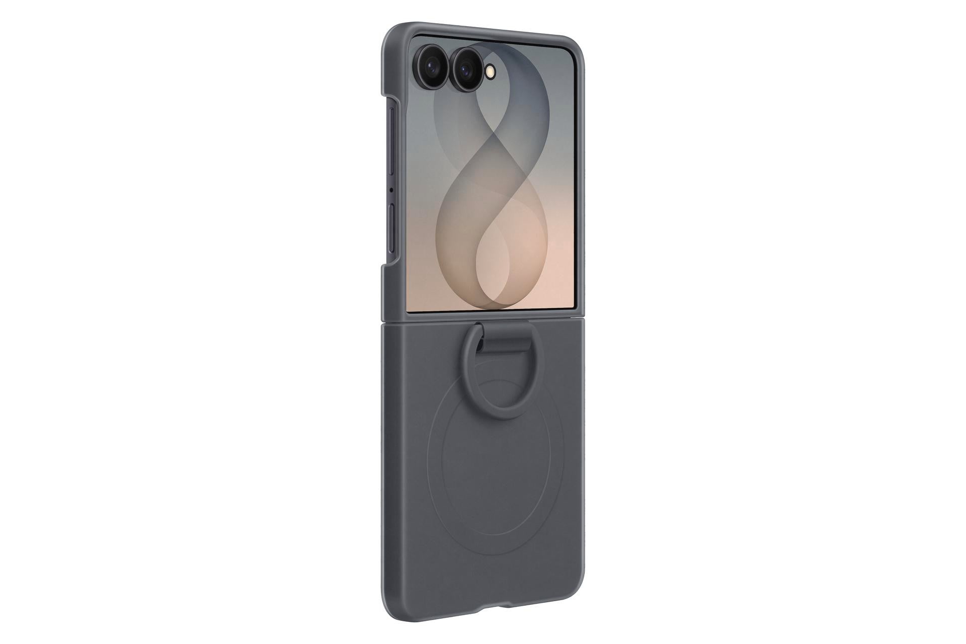 Samsung Silicone Ring Magnet Case für Galaxy Flip8 schwarz