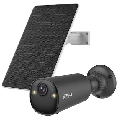 Dahua Apollo Bullet C1 4G schwarz Bullet Camera (schwarz) und Solarpanel