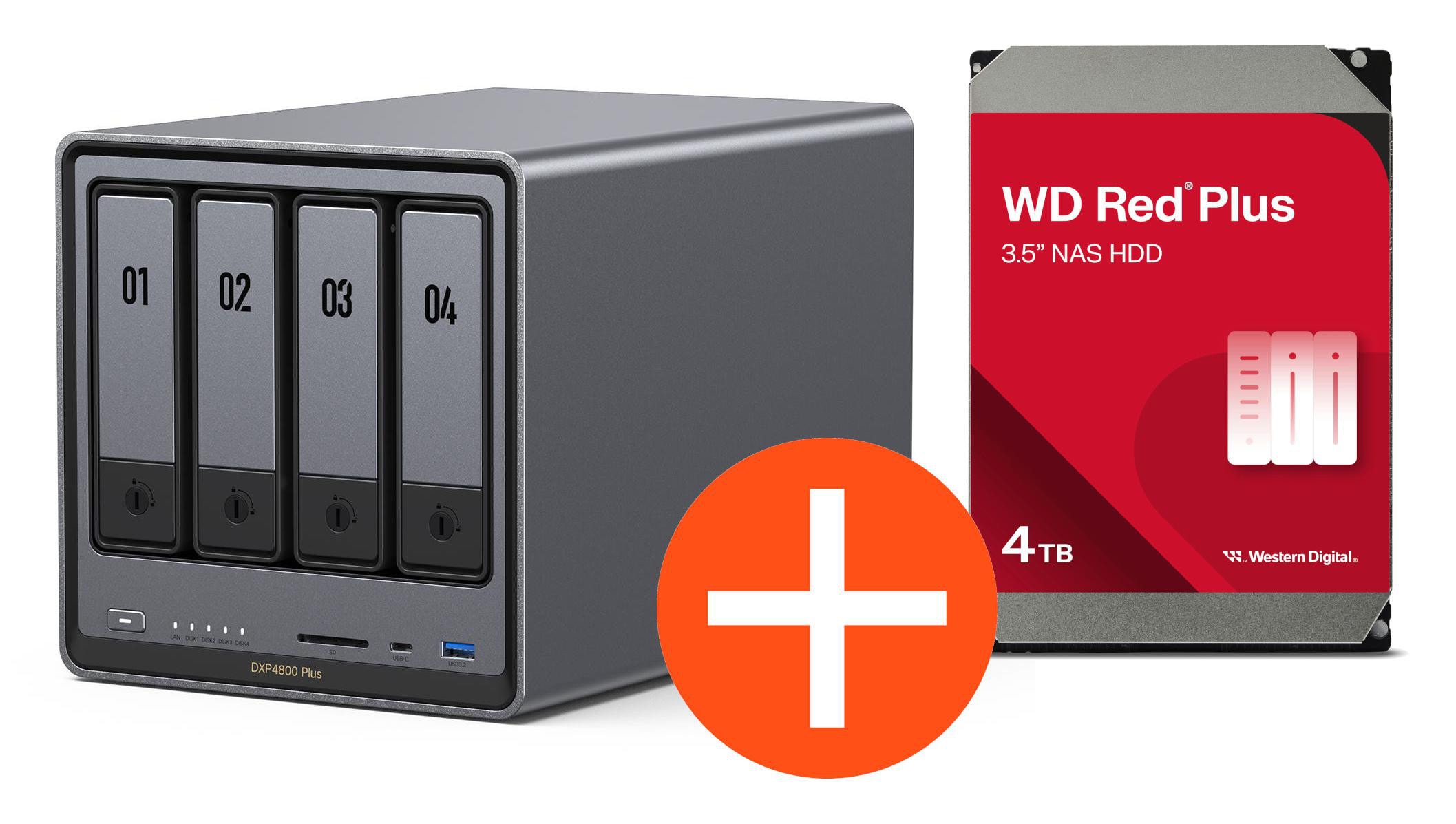 Ugreen Nasync Dxp4800 Plus Nas System 4-Bay 16Tb Inkl. 4X Wd Wd40efpx Nas Hdd - Tb Größe 4 - Image 13