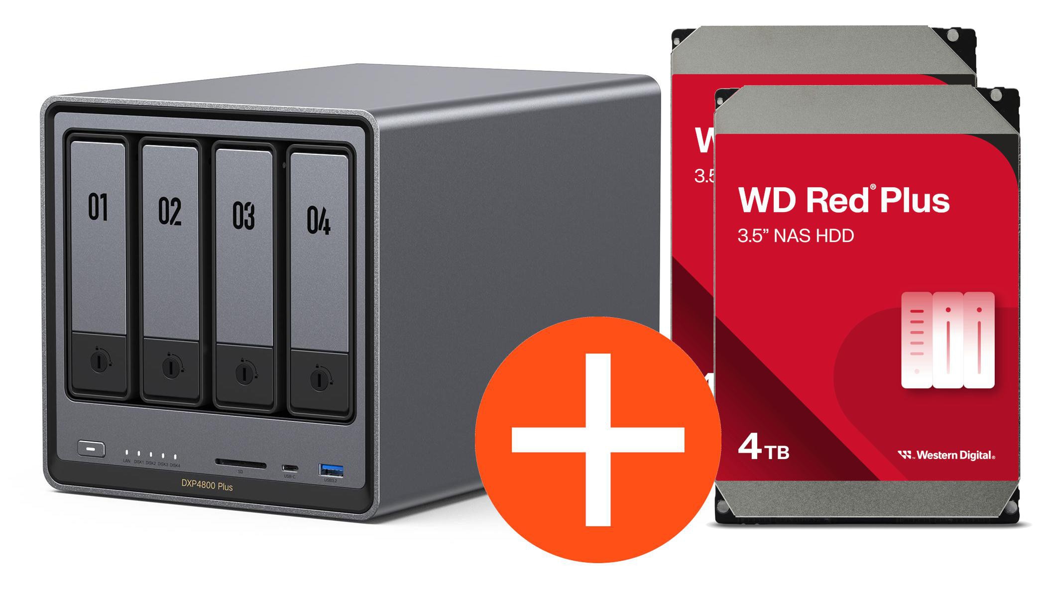 Ugreen Nasync Dxp4800 Plus Nas System 4-Bay 16Tb Inkl. 4X Wd Wd40efpx Nas Hdd - Tb Größe 4 - Image 21