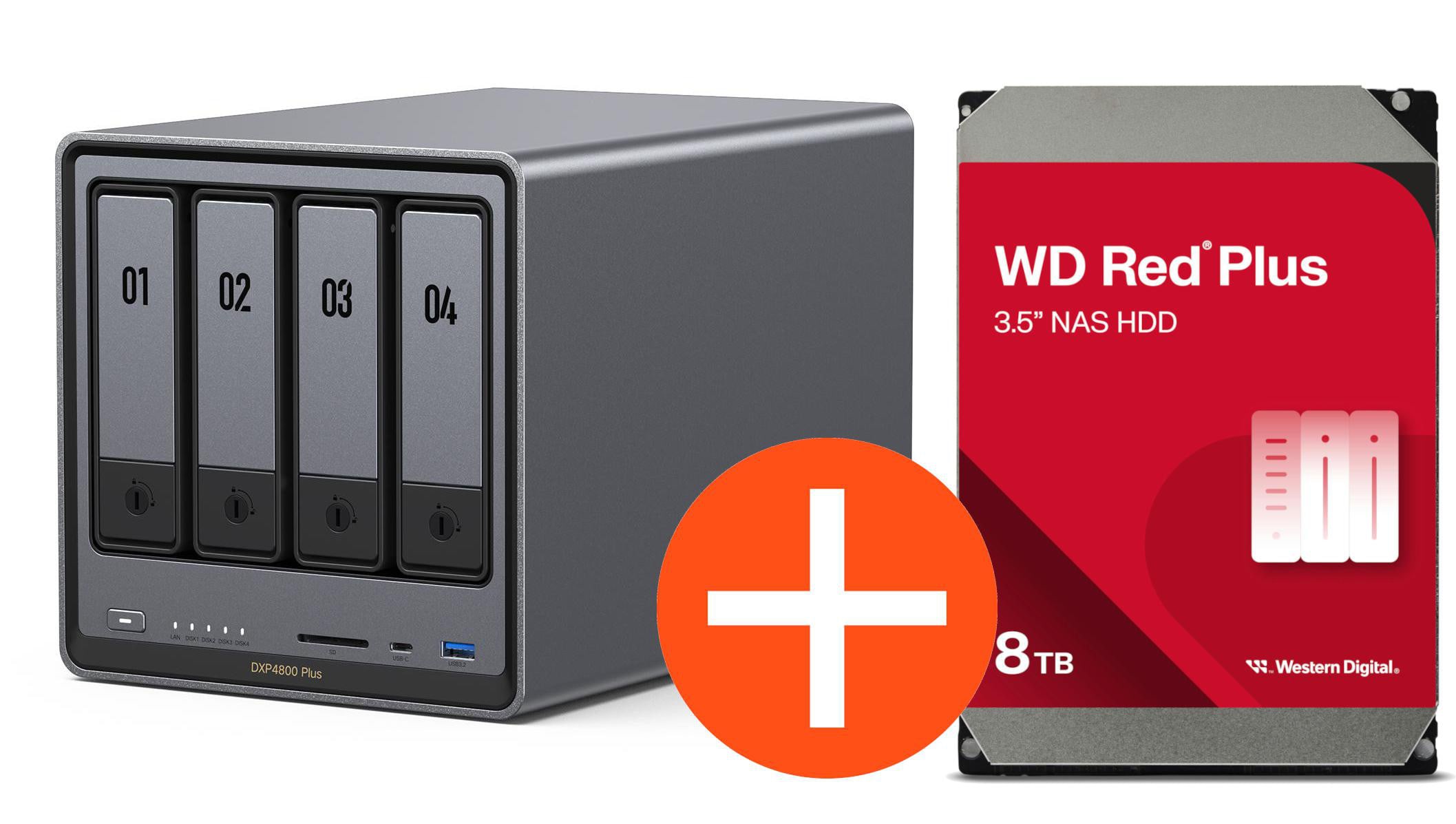 Ugreen Nasync Dxp4800 Plus Nas System 4-Bay 16Tb Inkl. 4X Wd Wd40efpx Nas Hdd - Tb Größe 4 - Image 17