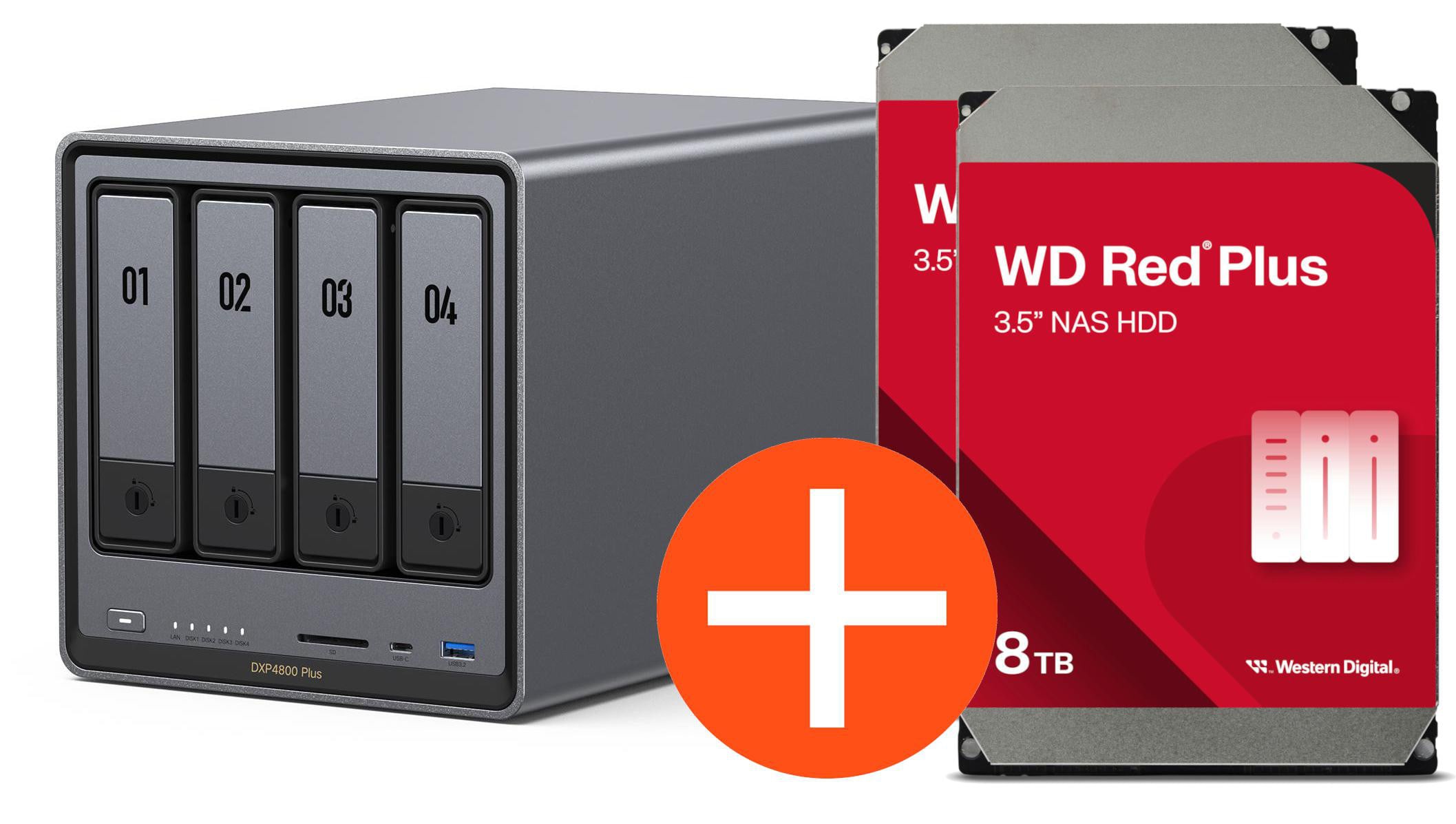 Ugreen Nasync Dxp4800 Plus Nas System 4-Bay 16Tb Inkl. 4X Wd Wd40efpx Nas Hdd - Tb Größe 4 - Image 25