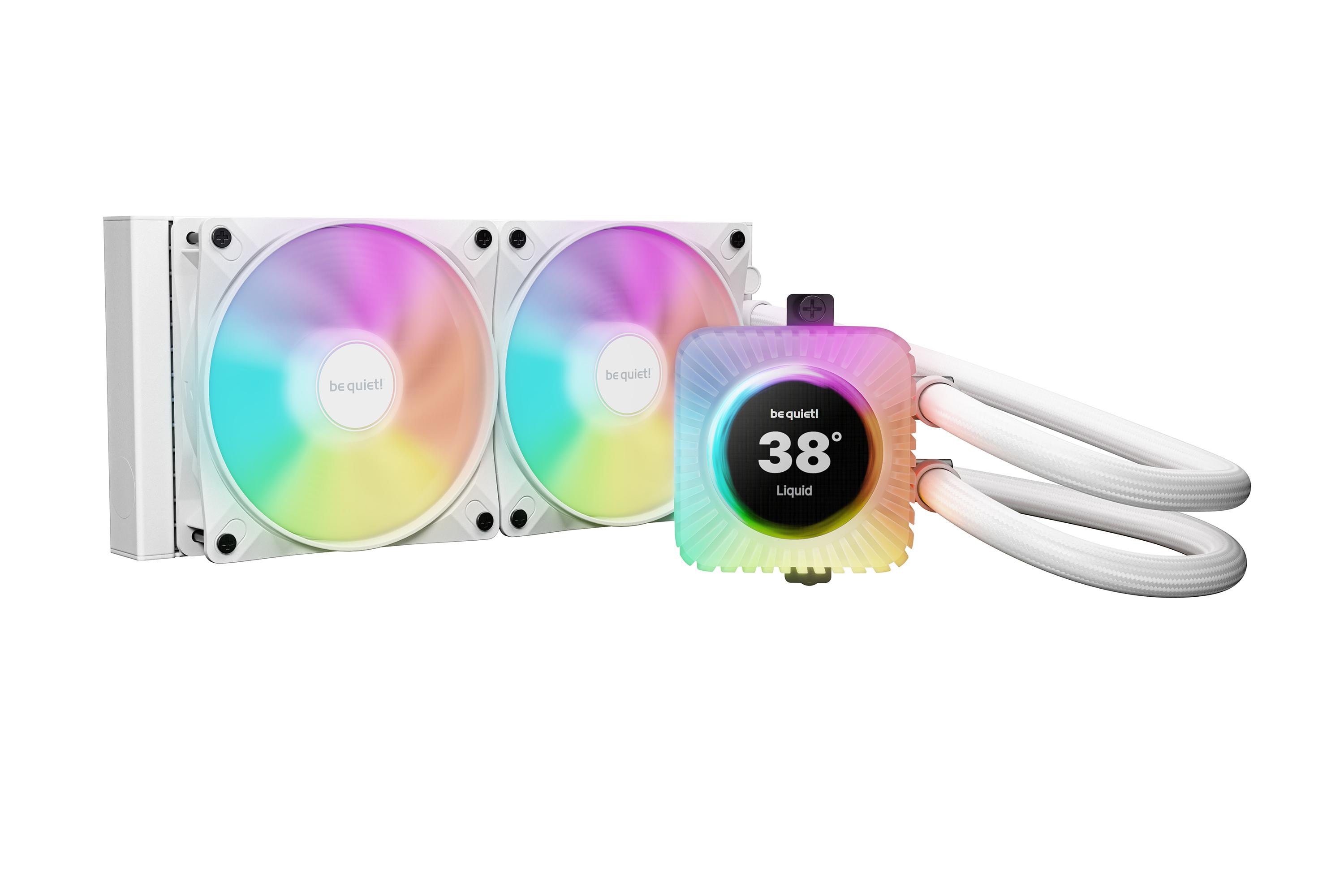 Be Quiet! Light Loop Io Lcd 240 Mm White Wasserkühlung Für Intel/Amd Prozessoren Bw035