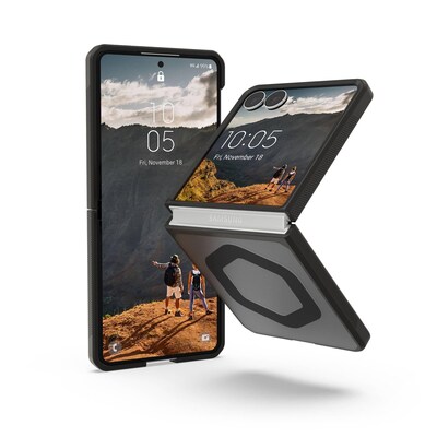 UAG Urban Armor Gear Mouve Case mit Magnet-Modul Samsung Galaxy Z Flip8 ash (grau transparent)/schwarz