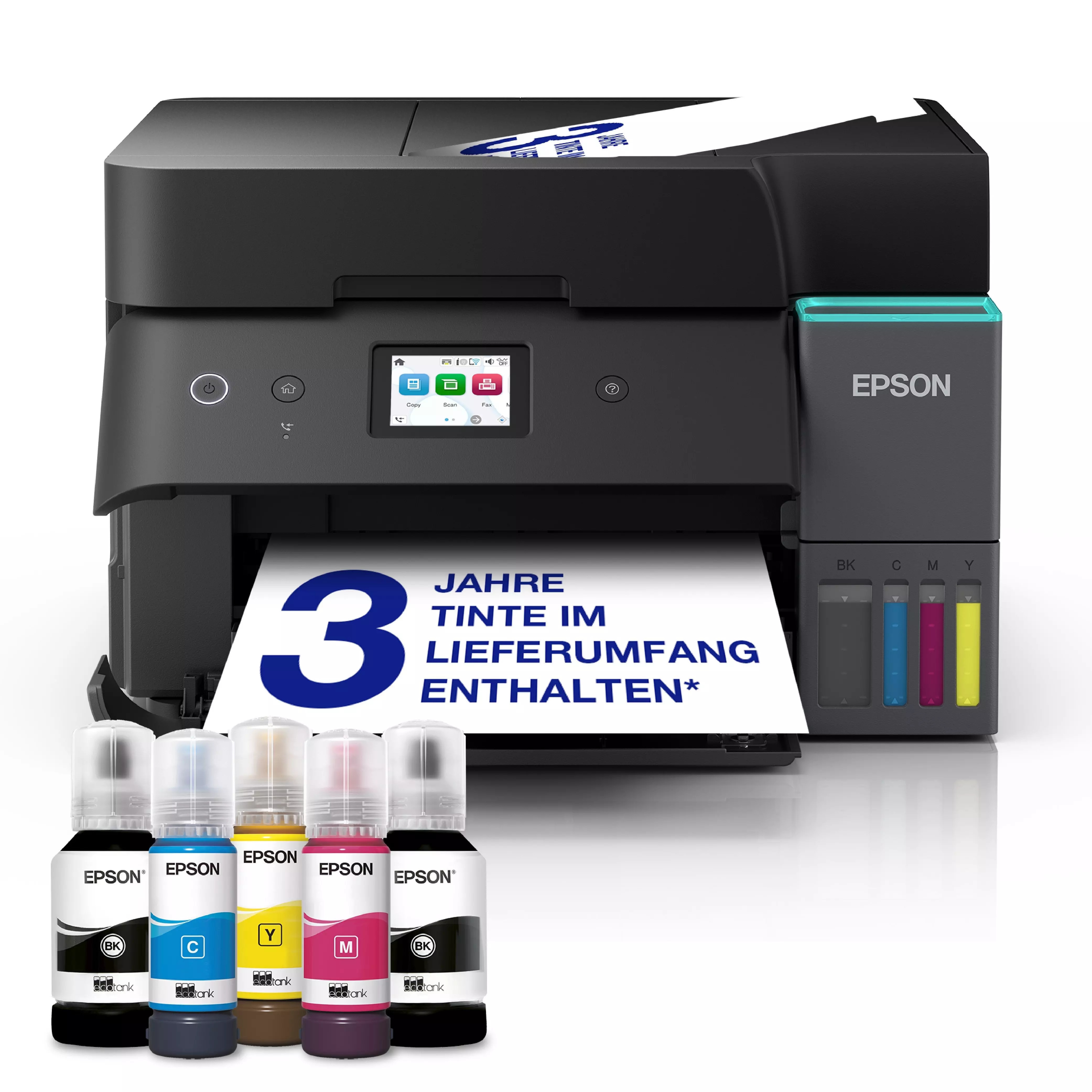 EPSON EcoTank ET-4955 Multifunktionsdrucker Scanner Kopierer WLAN 60€ Cashback