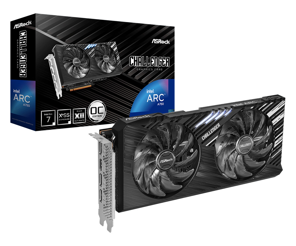 ASRock Challenger Intel Arc A750 SE 8GB GDDR6 OC 1xHDMI, 3x DP