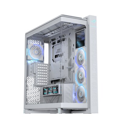 Image of ASUS ROG Cronox GR801 Curve TG ARGB Full-Tower White Edition Gaming Gehäuse