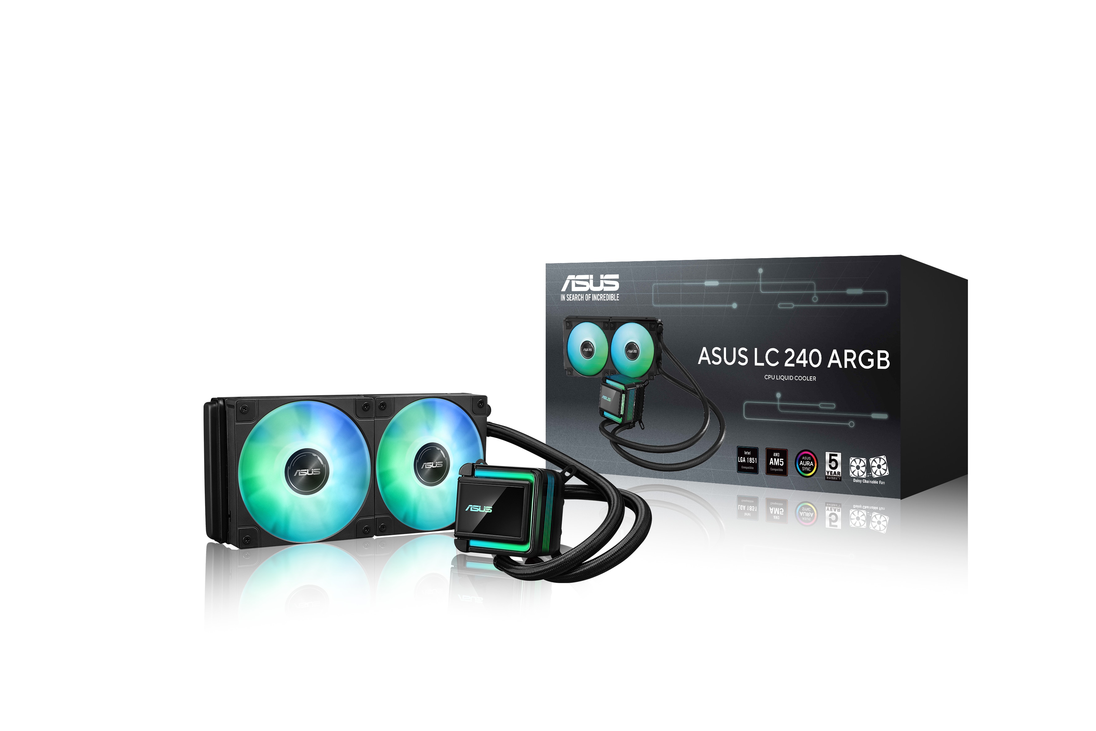 Asus Lc 240 Argb All-In-One Flüssig-Cpu-Wasserkühlung 90Rc0201-B0eay0
