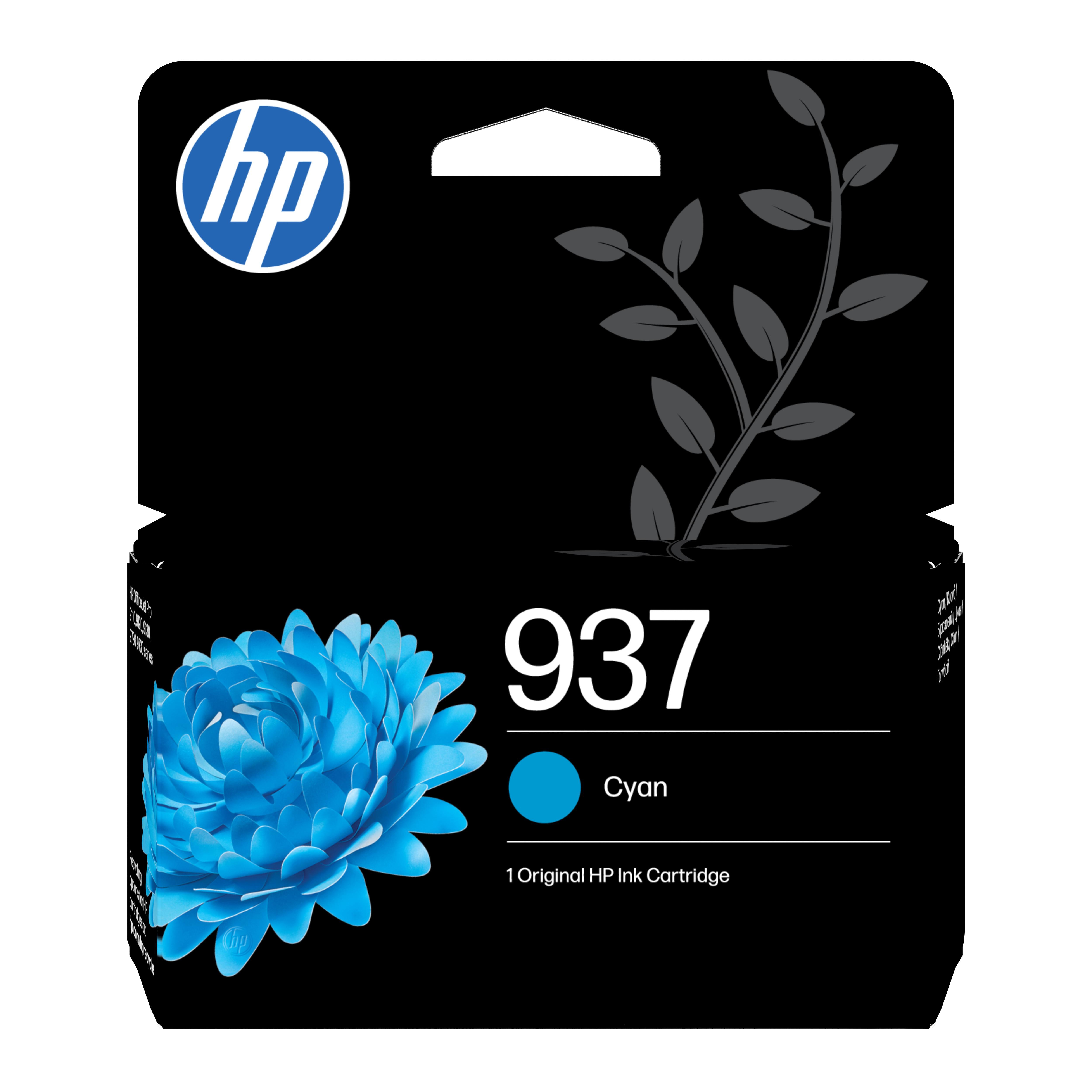 HP Original 937 Druckerpatrone Cyan (4S6W2NE#LS1) für ca. 800 Seiten Instant Ink
