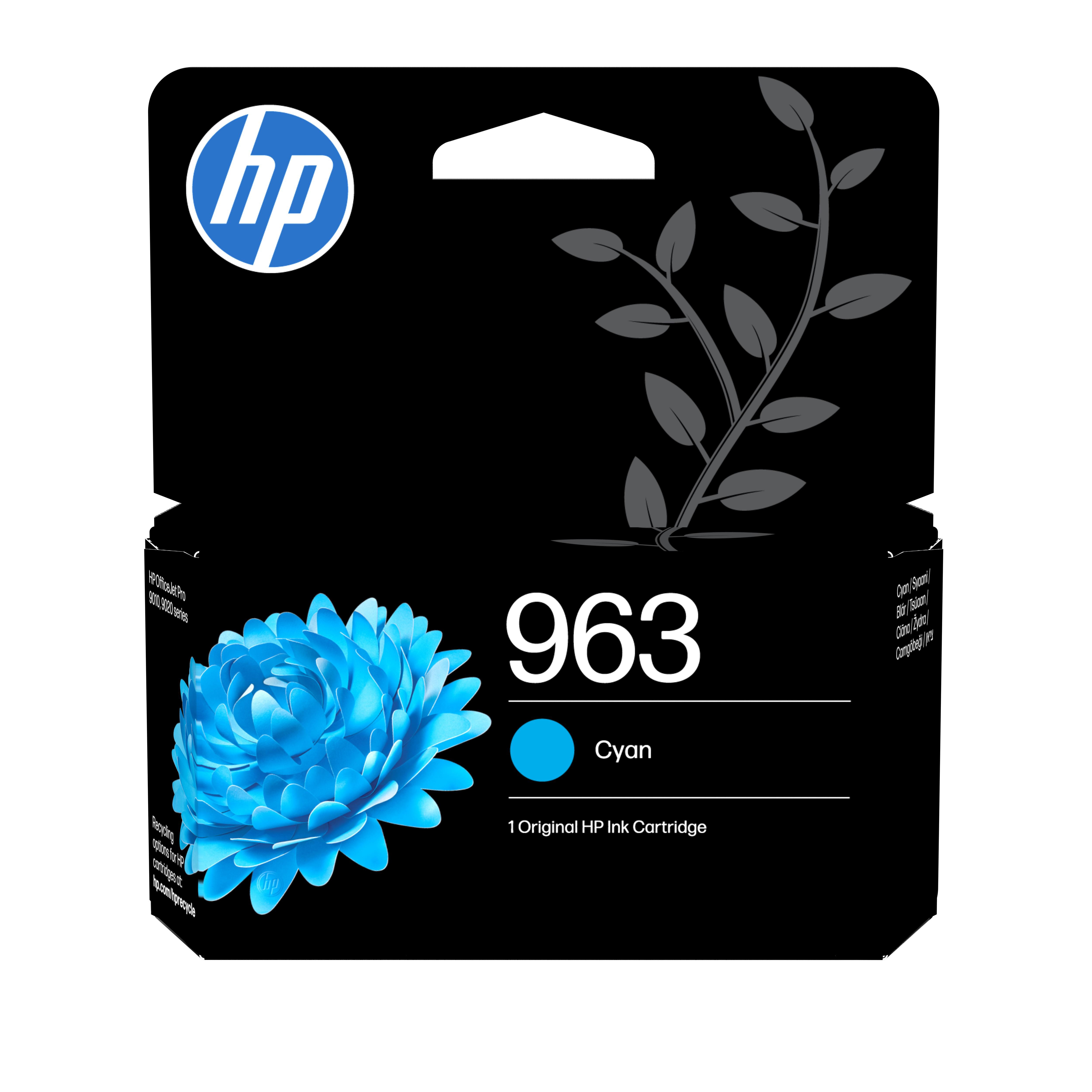 HP Original 963 Druckerpatrone Cyan (3JA23AE#LS1) für ca. 700 Seiten Instant Ink