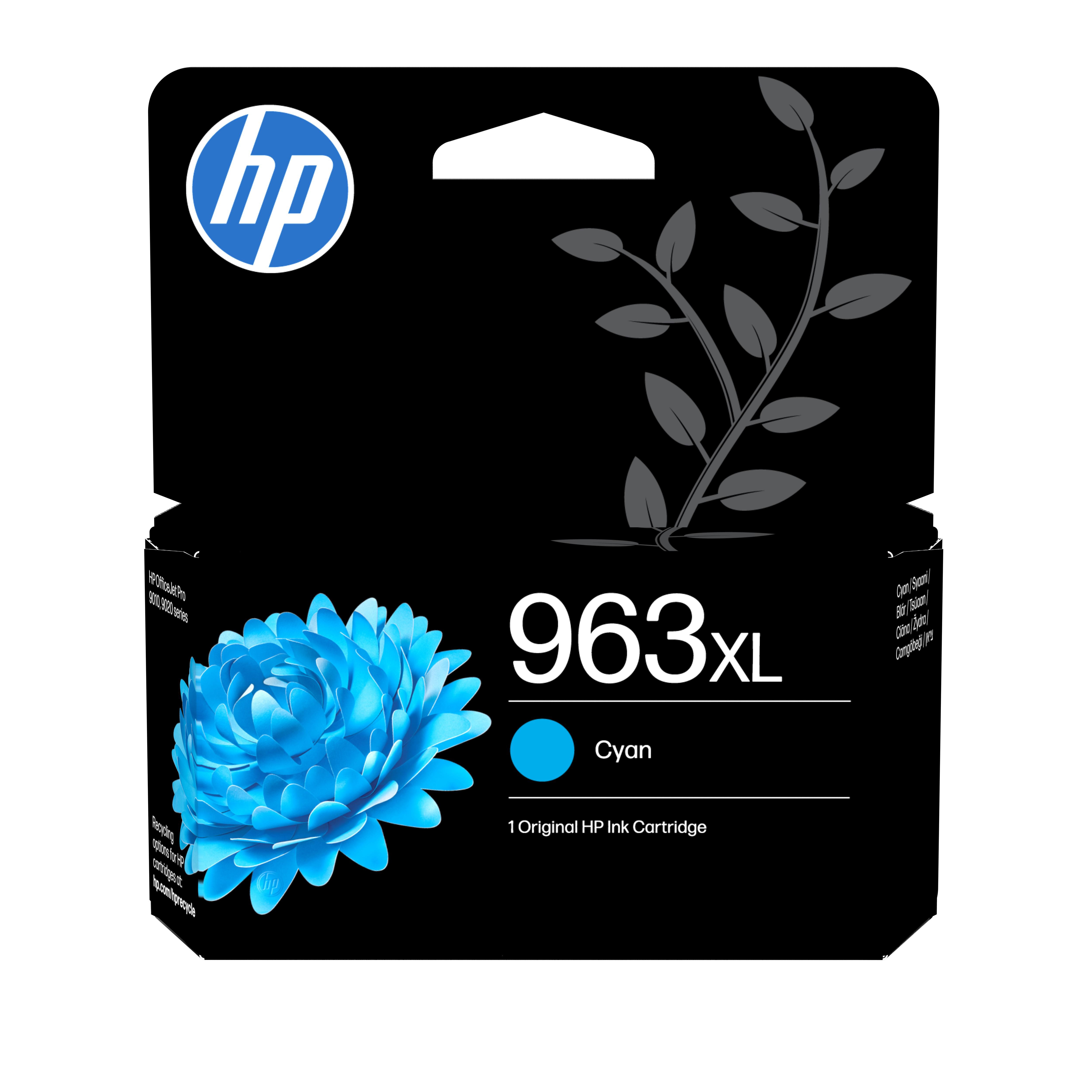 HP Original 963XL Druckerpatrone Cyan (3JA27AE#LS1) für ca. 1600 Seiten Instant Ink