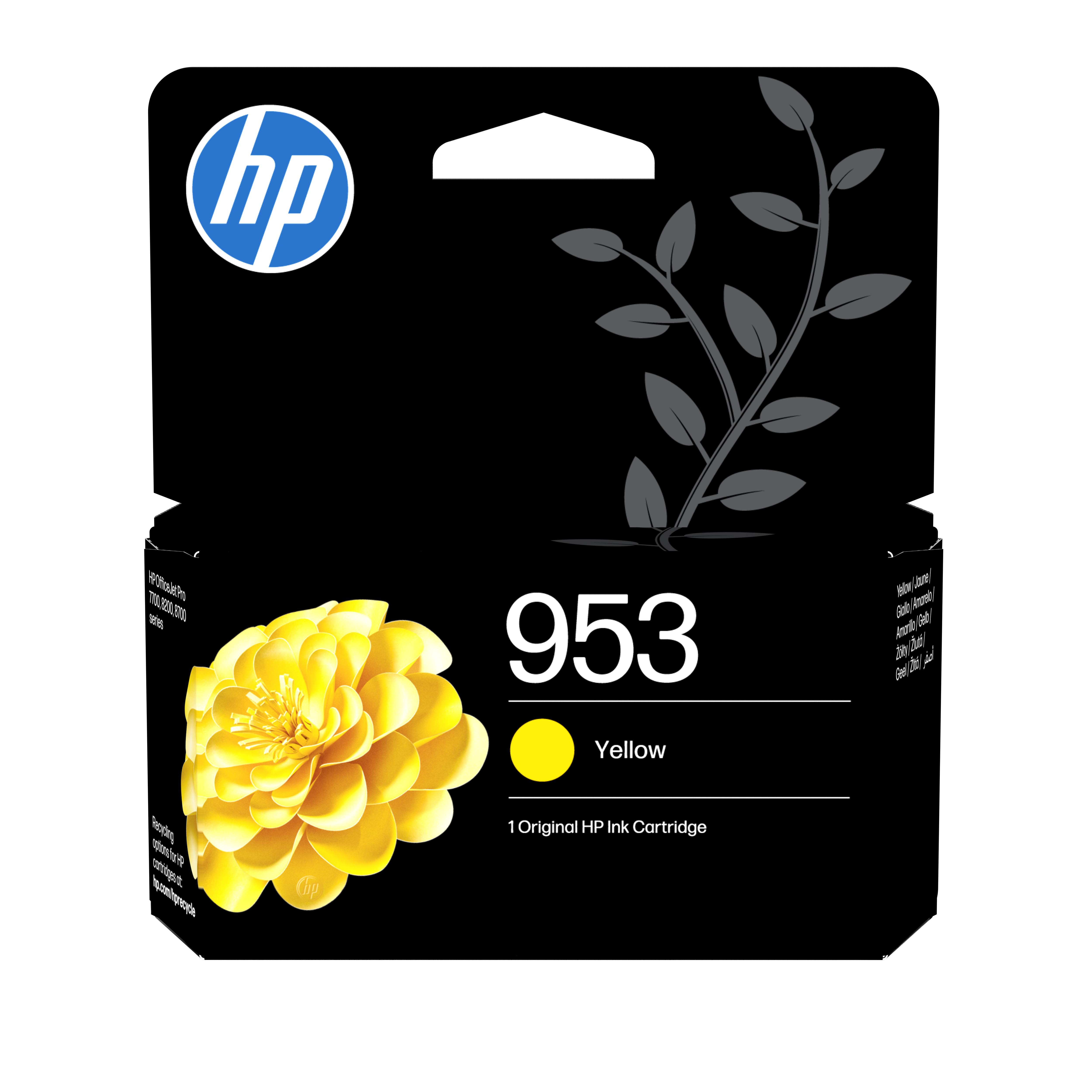 HP Original 953 Druckerpatrone Gelb (F6U14AE#LS1) für ca. 630 Seiten Instant Ink