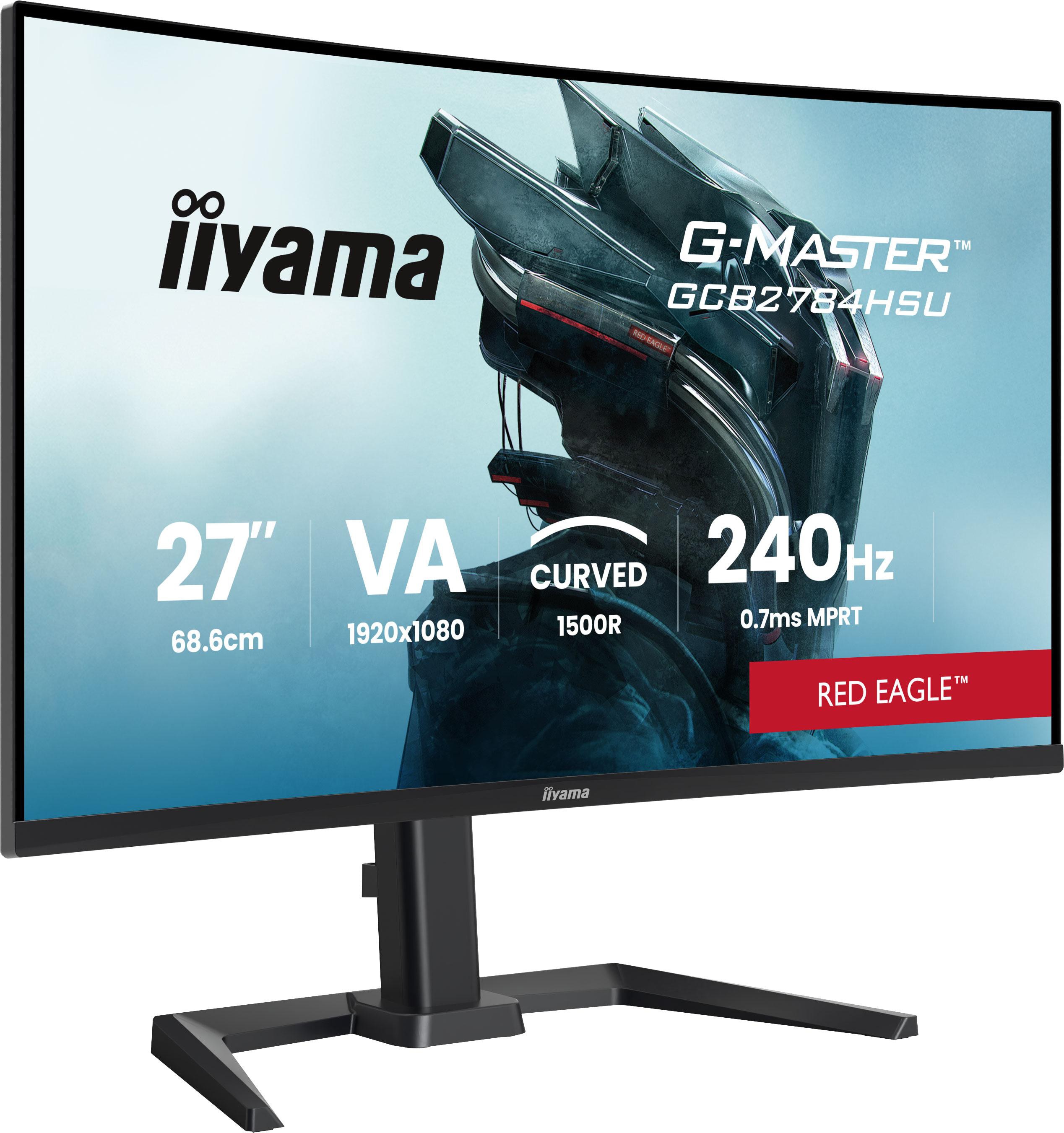 iiyama G-MASTER GCB2784HSU-B1 Red Eagle 27 Zoll Full HD VA Panel 16:9 240 Hz Curved Monitor