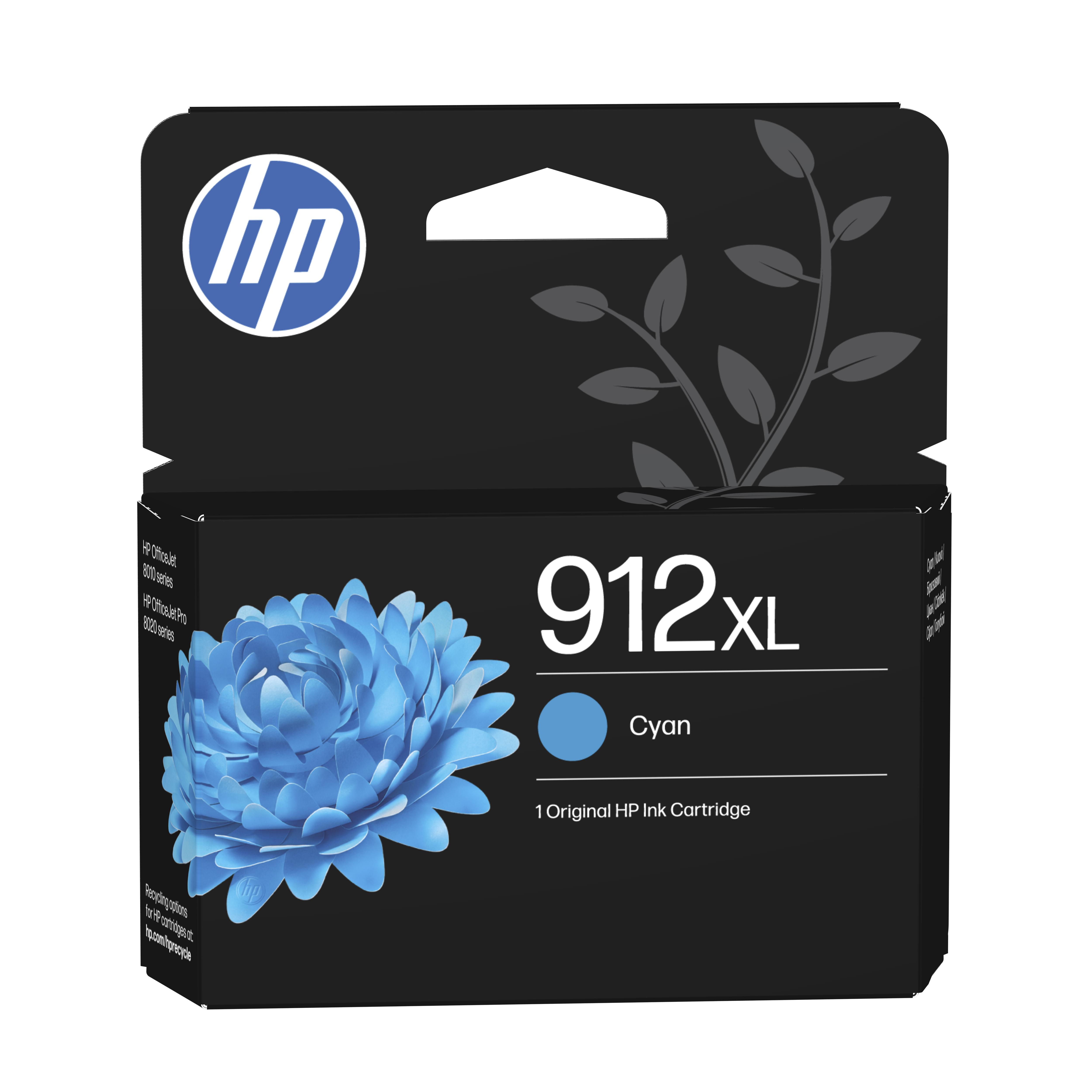 HP Original 912XL Druckerpatrone Cyan (3YL81AE#LS1) für ca. 700 Seiten Instant Ink