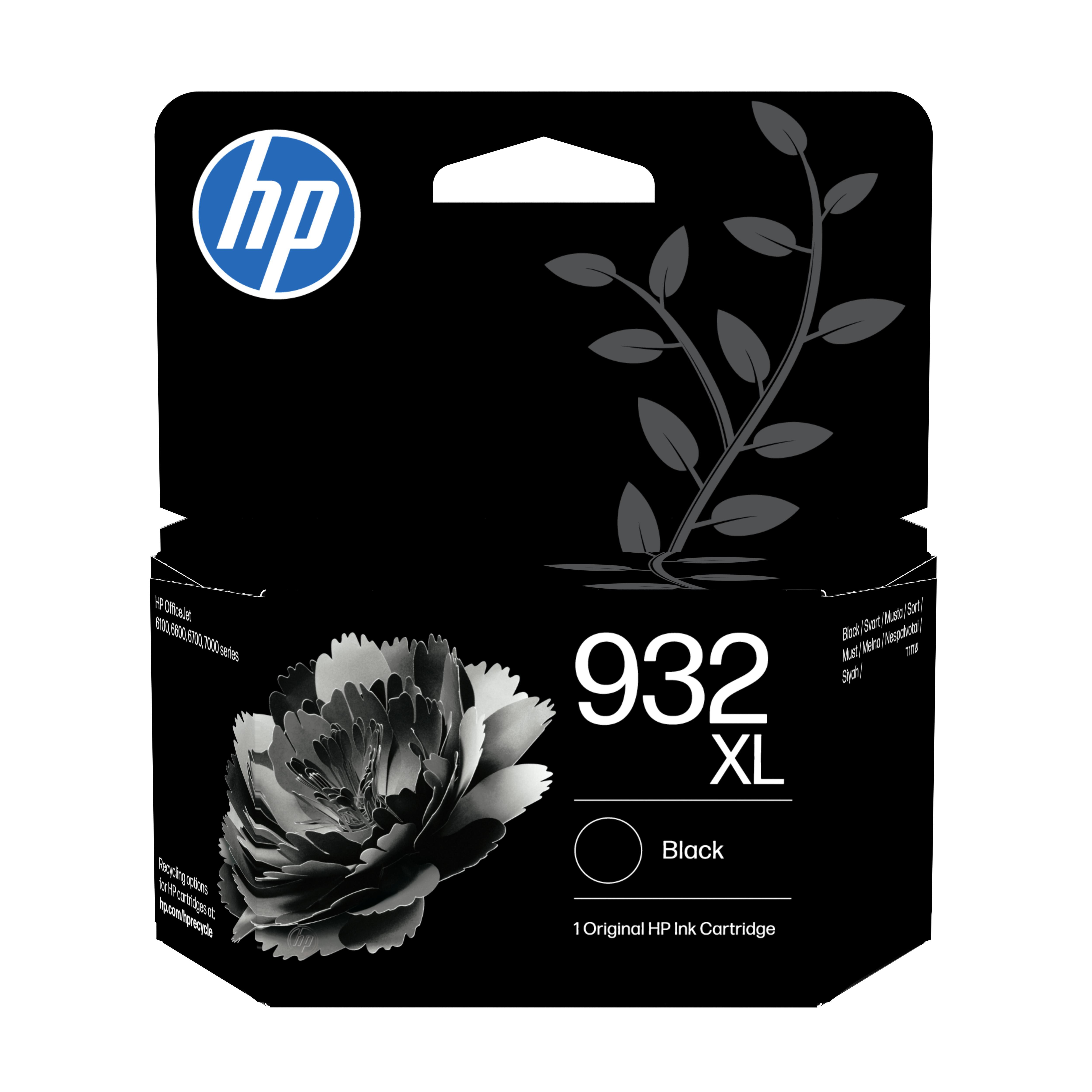 HP Original 932XL Druckerpatrone Schwarz (CN053AE#LS1) für ca. 1000 Seiten Instant Ink