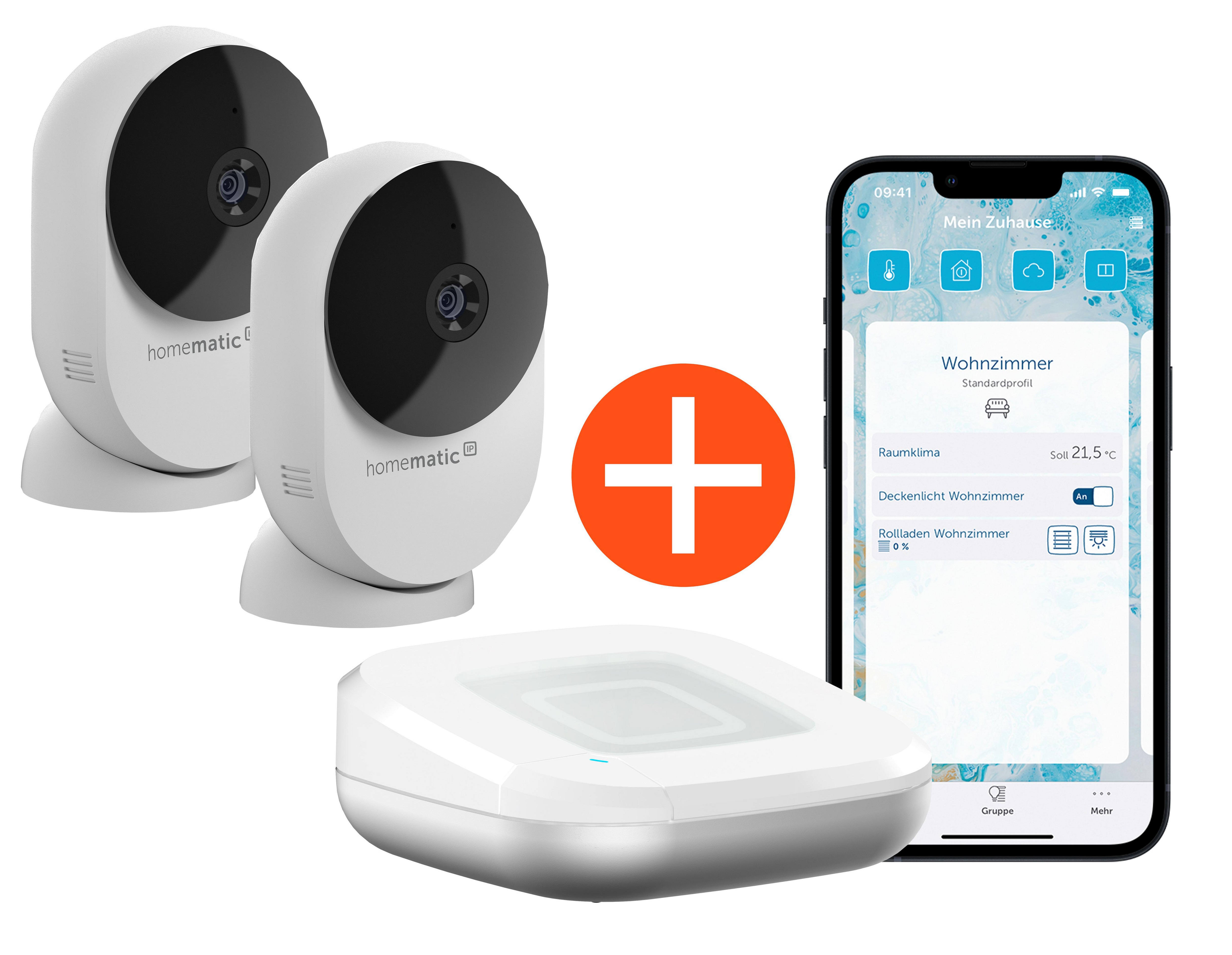 Homematic IP Access Point weiß + 2x Homematic IP Innenkamera basic