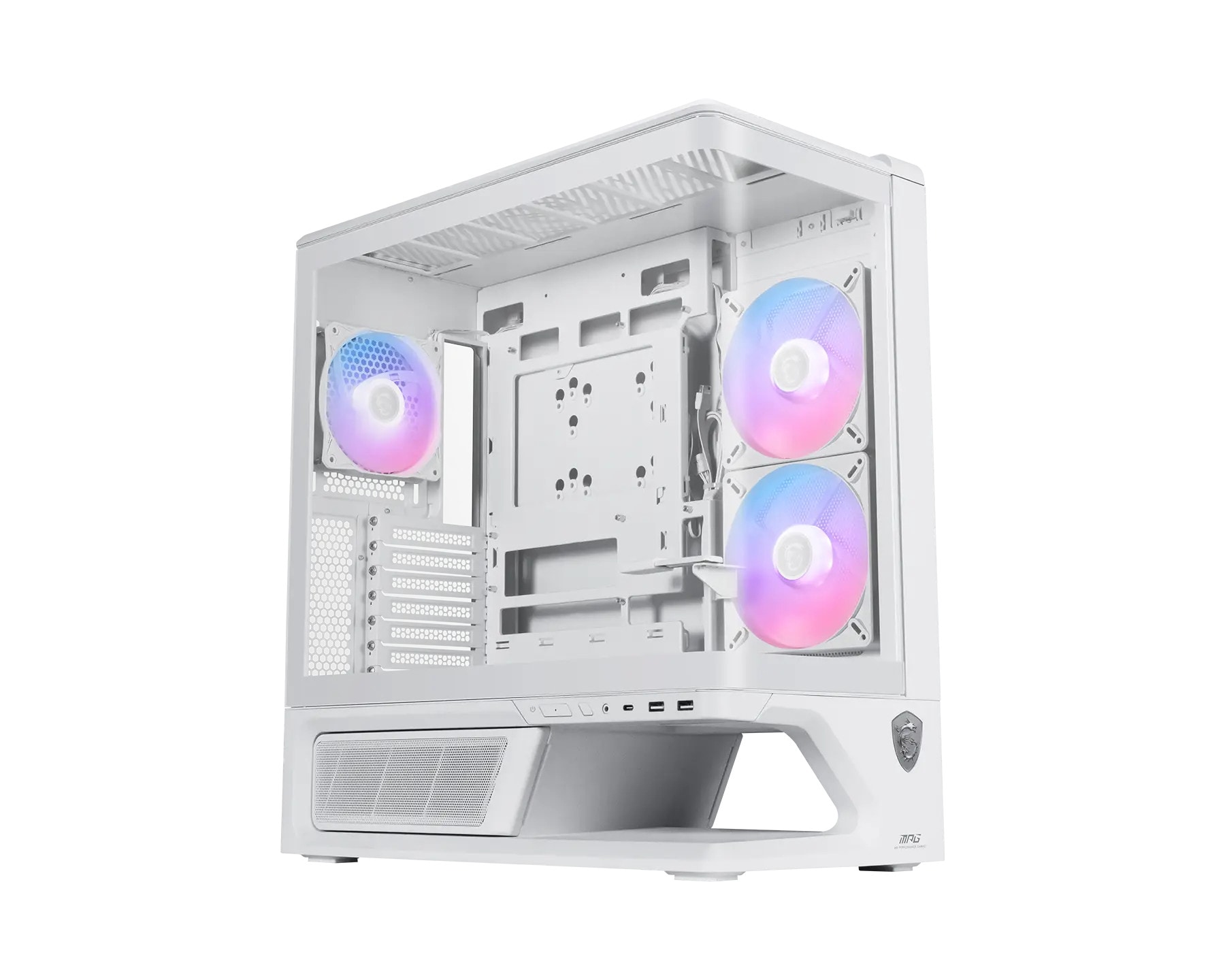 MSI MAG VIXTA 300R PZ Midi Tower Gaming Gehäuse, Seitenfenster, Weiß