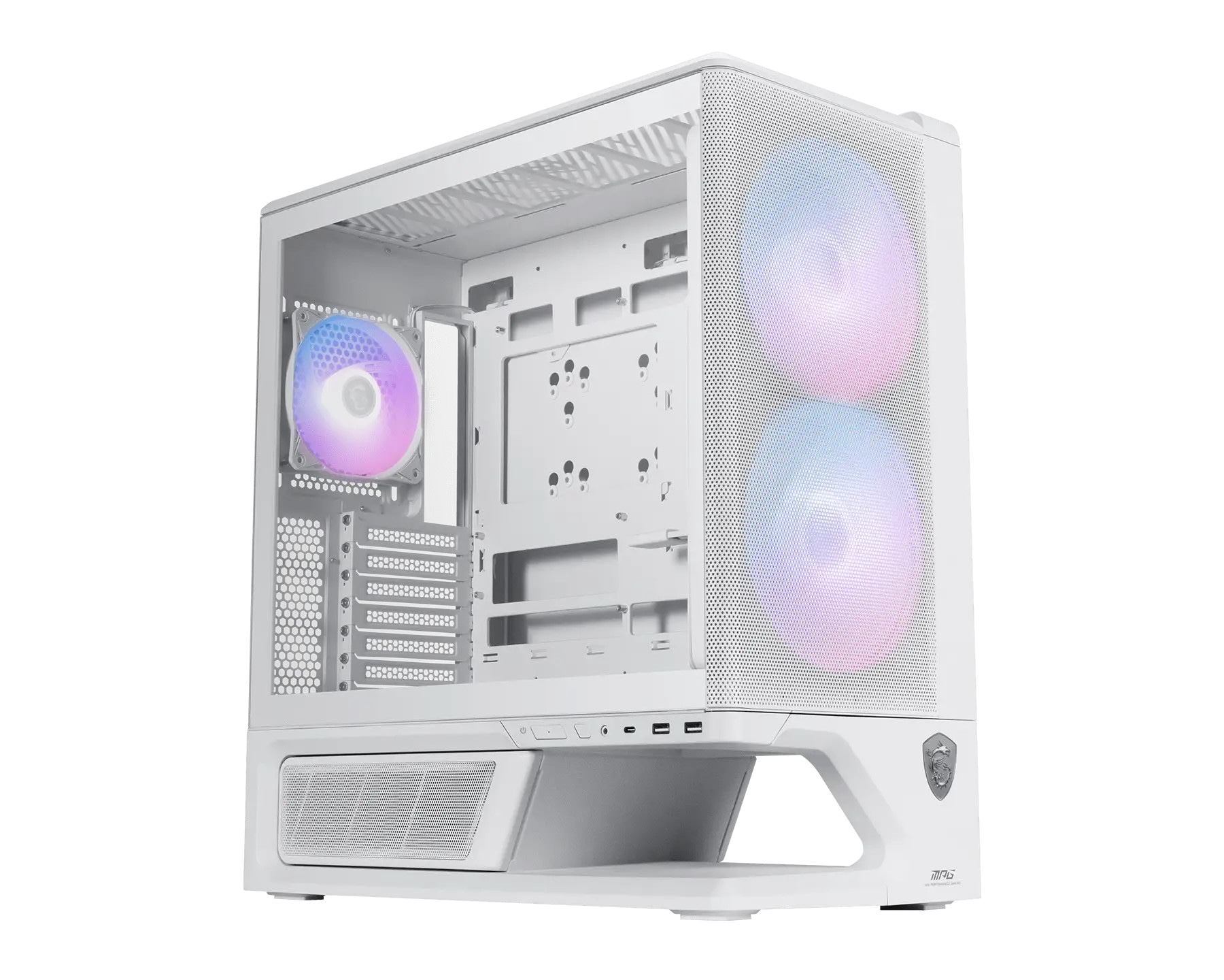 MSI MAG VIXTA 300R PZ AIRFLOW Midi Tower Gaming Gehäuse, Seitenfenster, Weiß