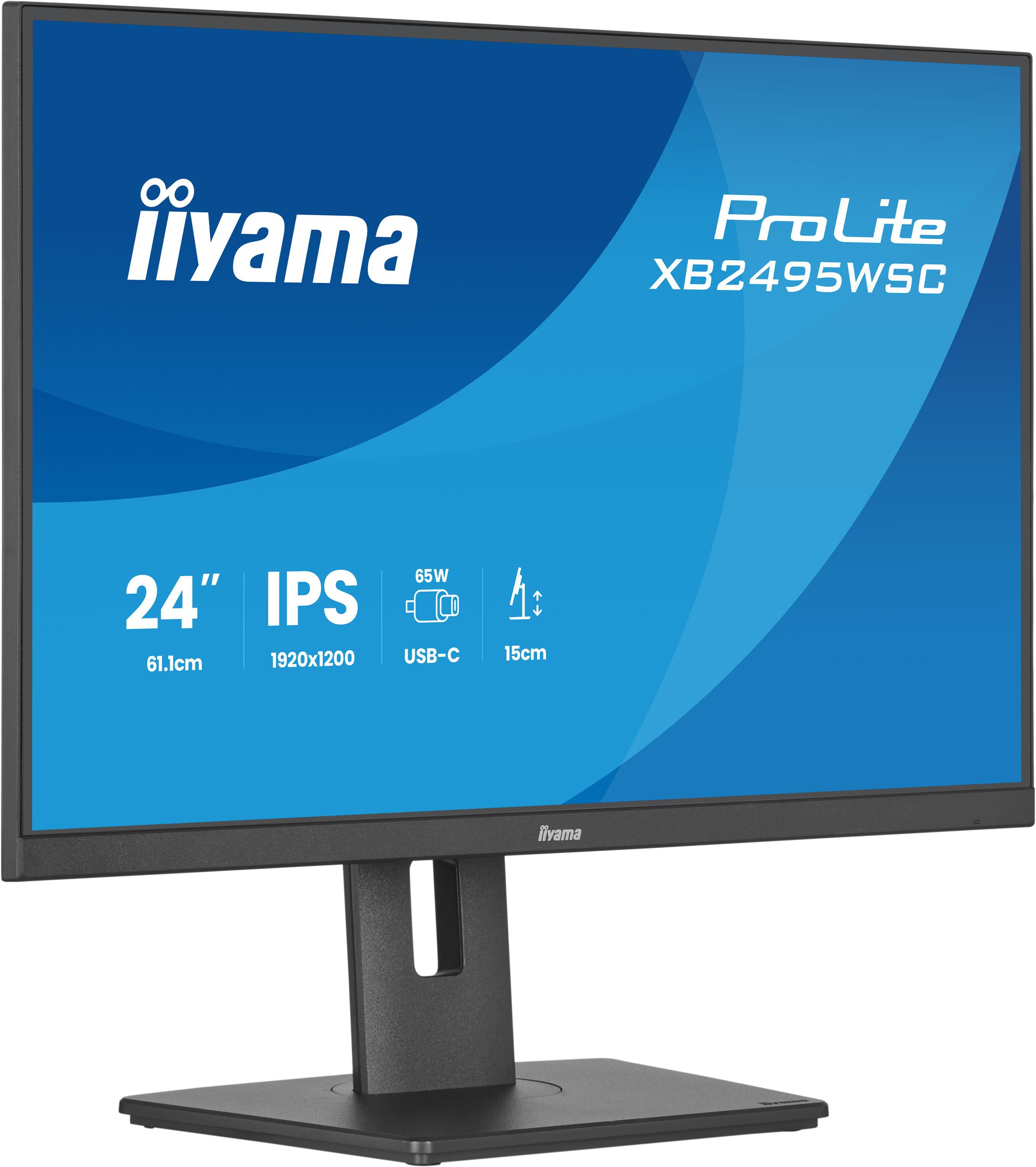 iiyama ProLite XB2495WSC-B1 24.1 Zoll WUXGA 16:9 100 Hz Monitor
